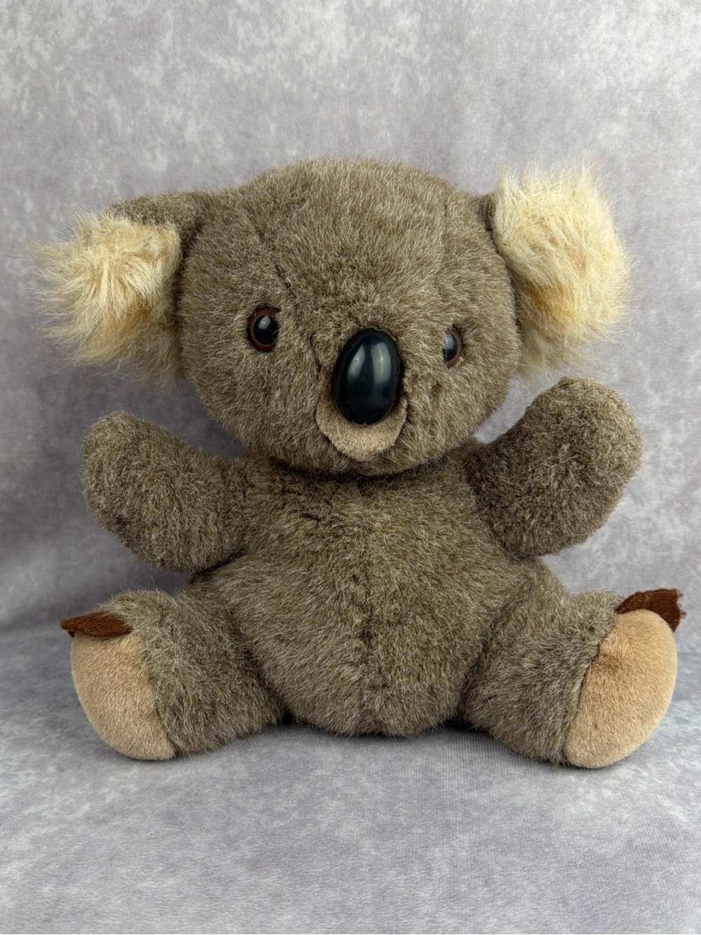 VTG Mervyns Playful Pals Koala Bear Hand Puppet Plush Stuffed Animal 10” Toy